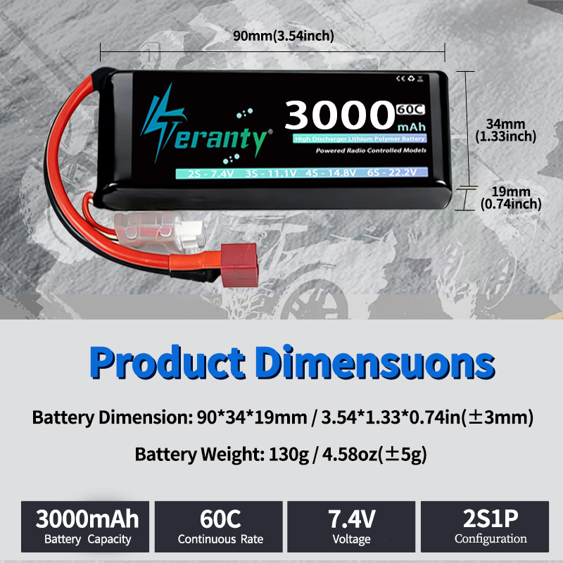 TERANTY 2S 3000mAh Lipo-Akku 7 – Drone Battery 3S Bewertung und Preis